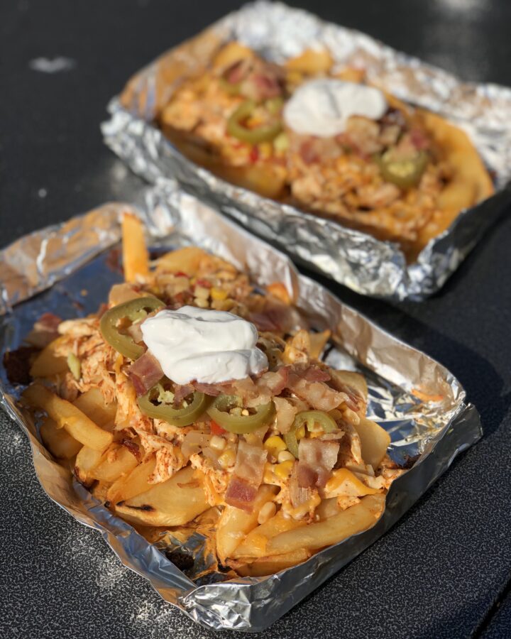 GRILLED LOADED CHEESE FRENCH FRIES (2)