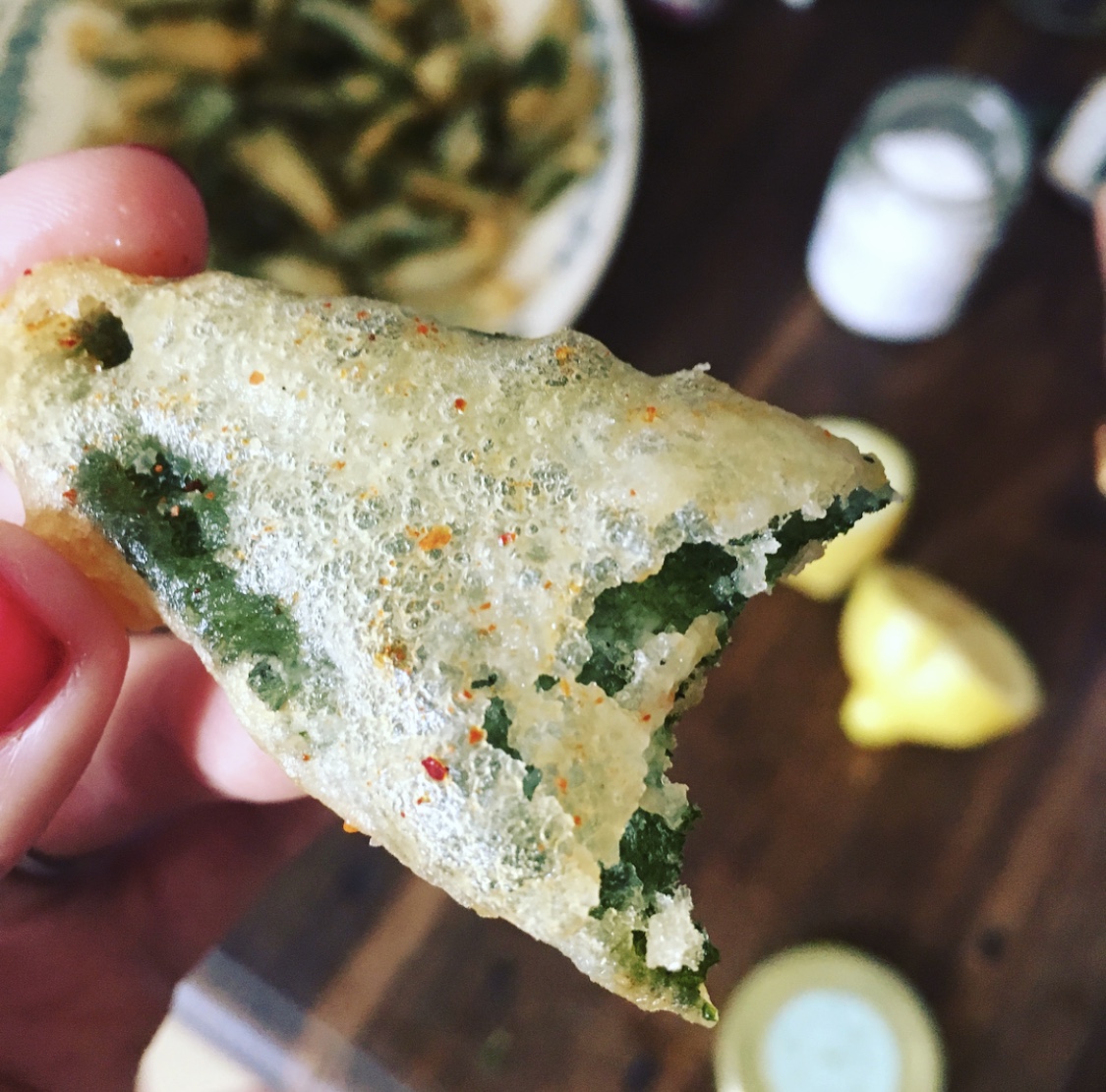Beer Batter Sage Fritter