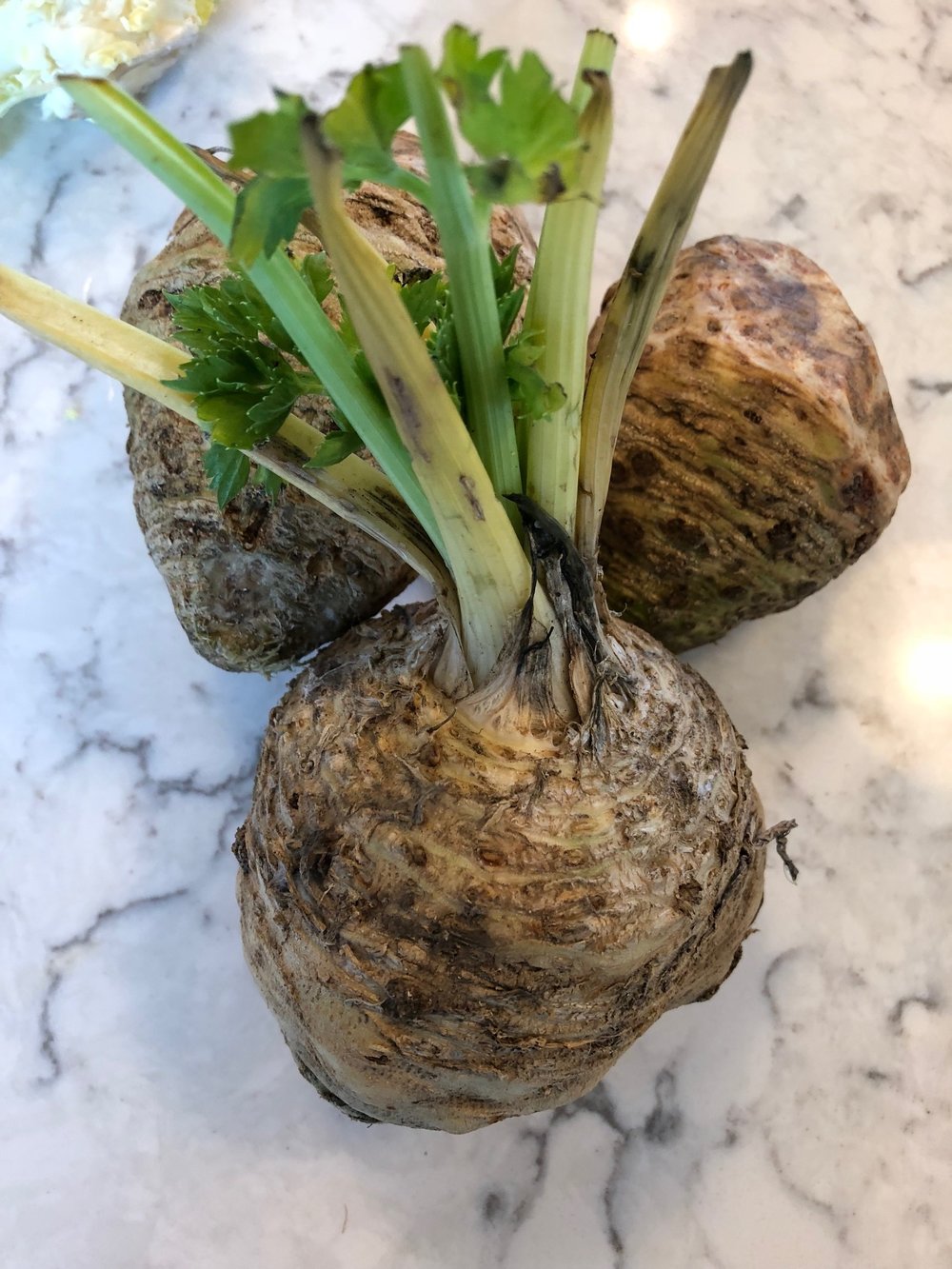 Unpeeled Celery Root
