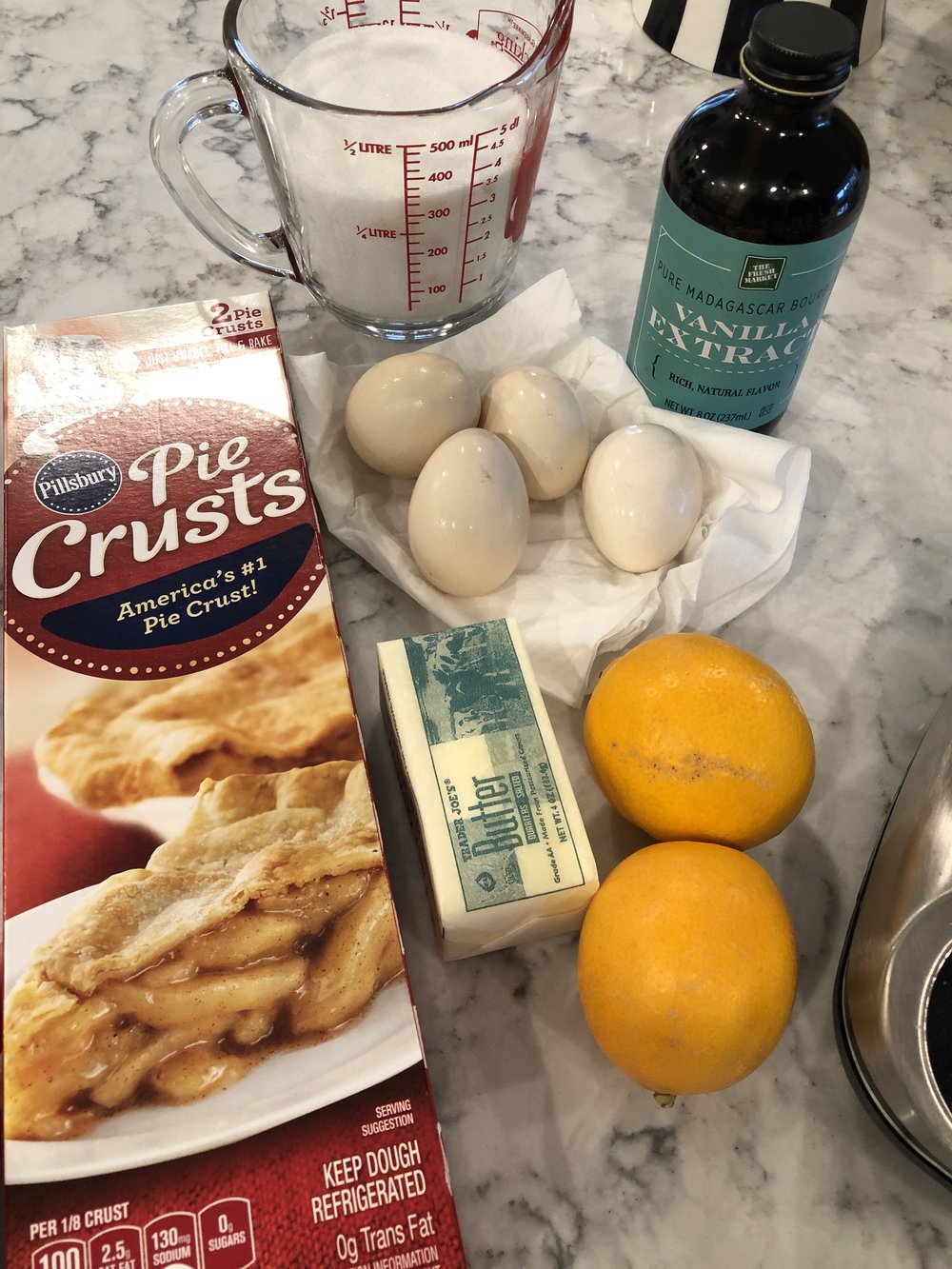 Easy Lemon Tart Ingredients