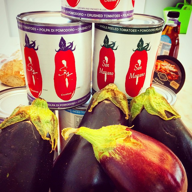 Eggplants+and+canned+tomatoes