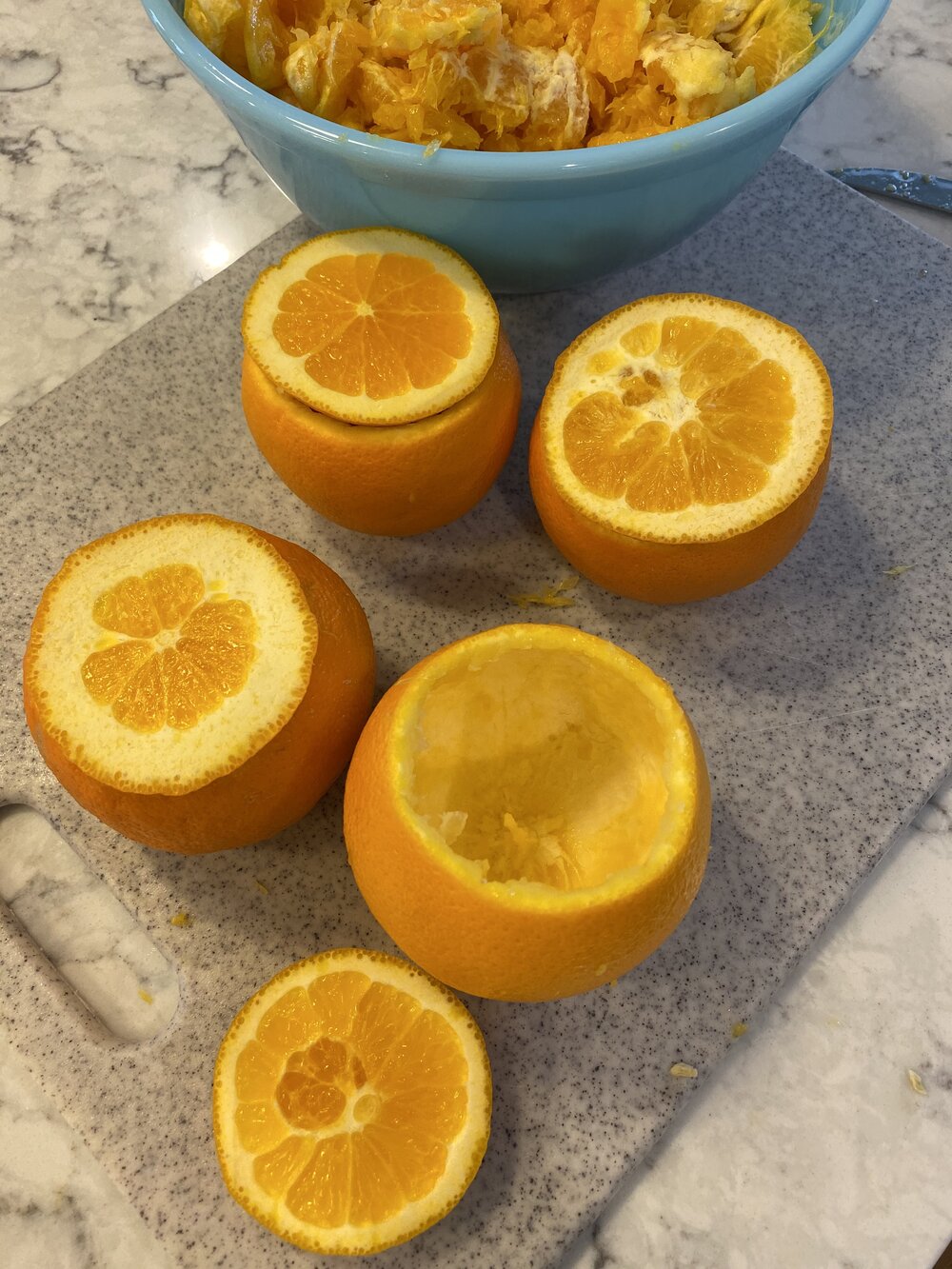 Chocolate Cake Grilled Oranges - DeSocio in the Kitchen