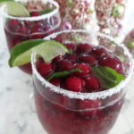 Holiday+Christmas+Drink+Spritzer+Cranberries+mint