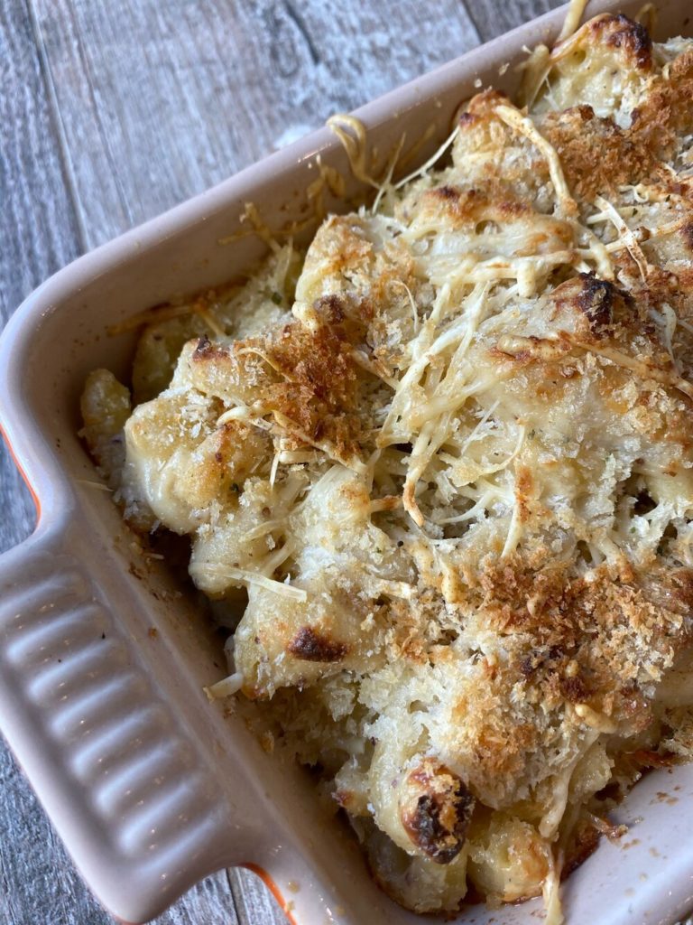 luxurious three cheese mac and cheese