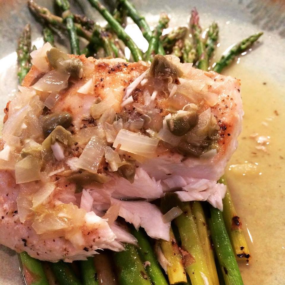 Mahi Mahi with Fresh Asparagus - DeSocio in the Kitchen