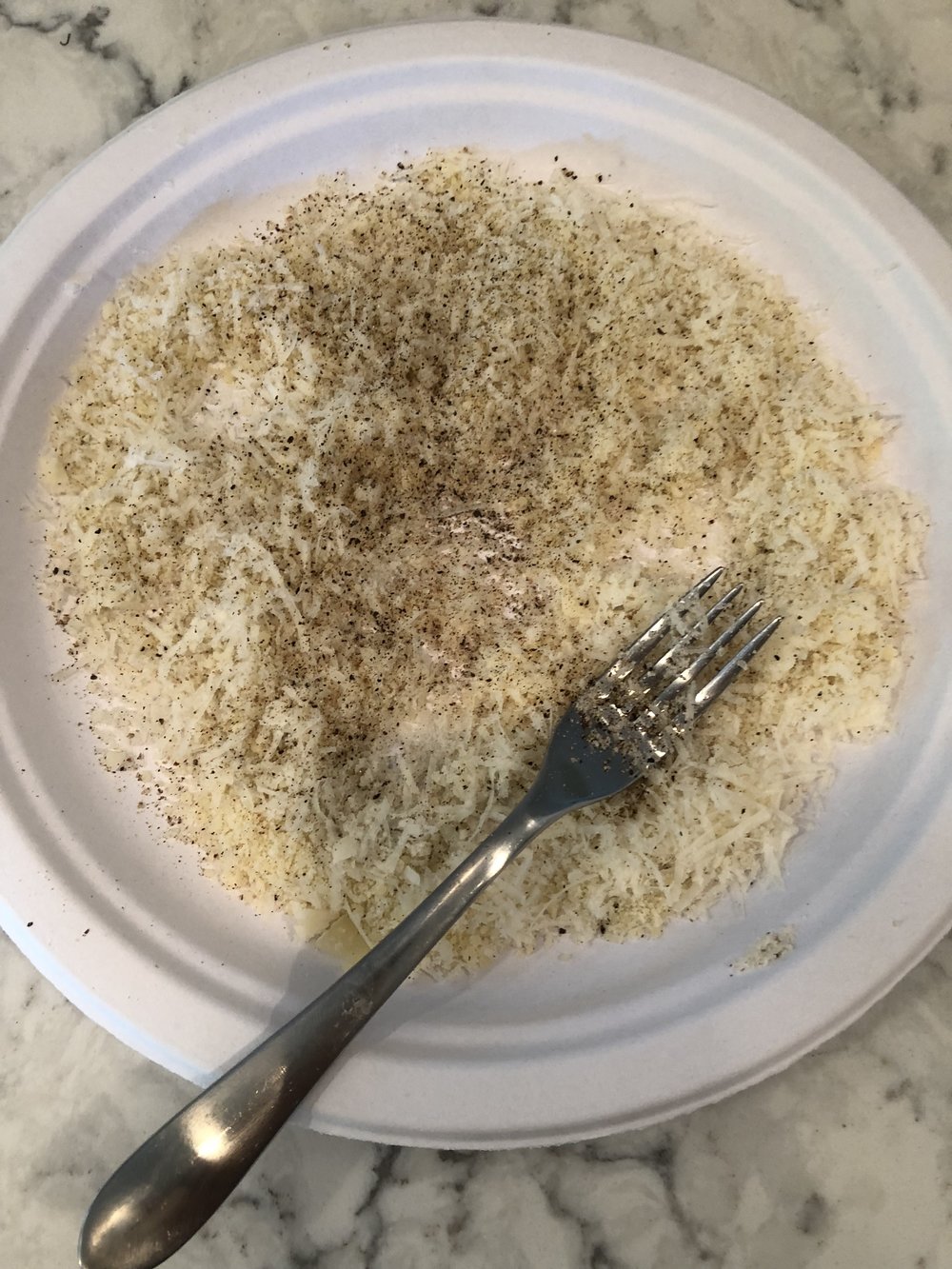 Parm, Cotija cheese, salt and pepper