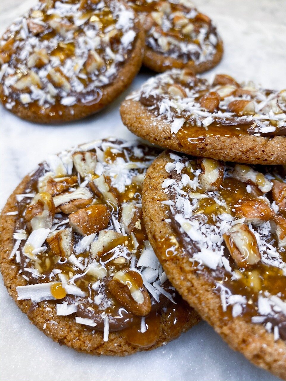 Nutella Caramel Gingerbread Cookies DeSocio in the Kitchen