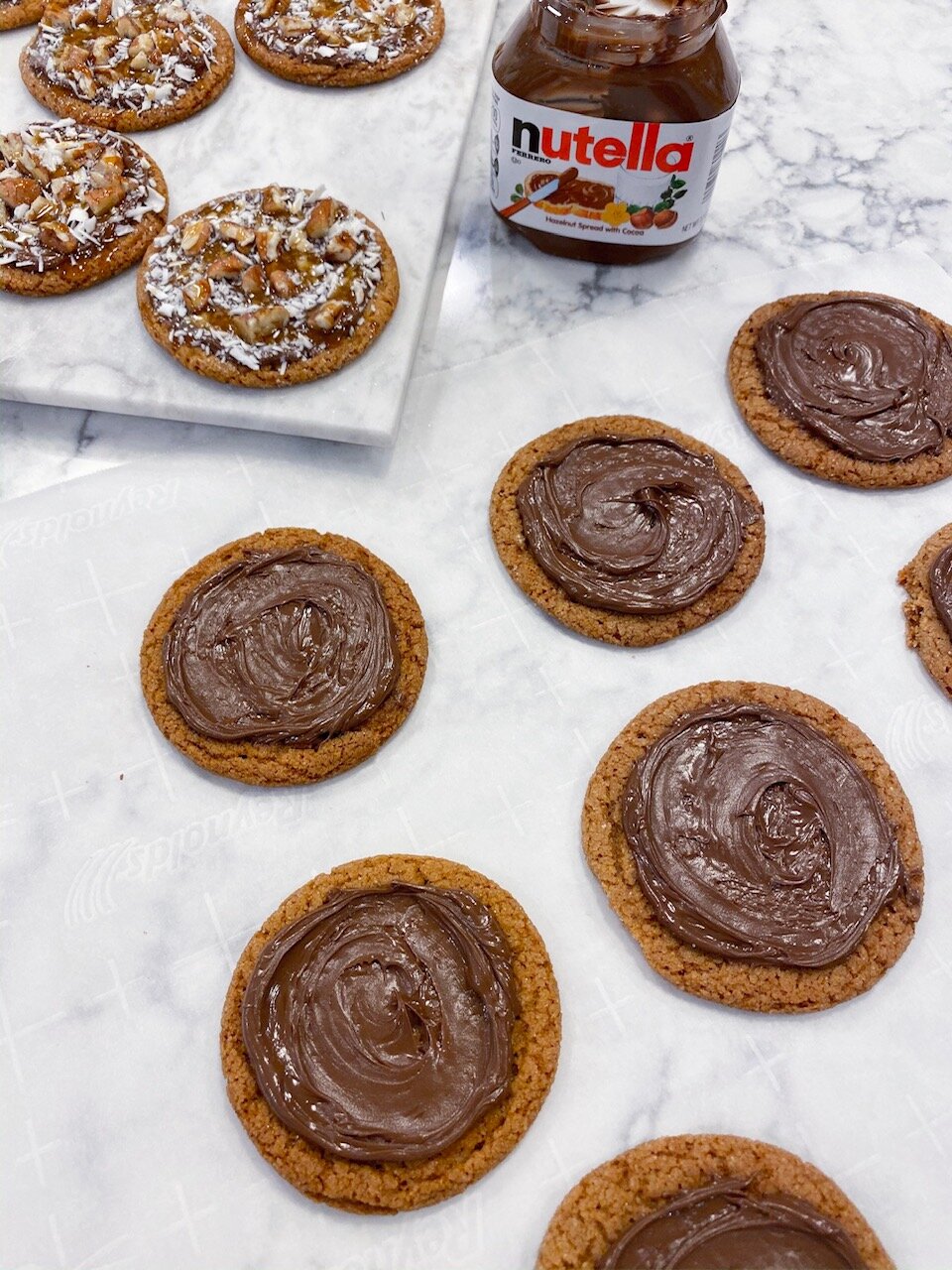 Nutella Caramel Gingerbread Cookies DeSocio in the Kitchen