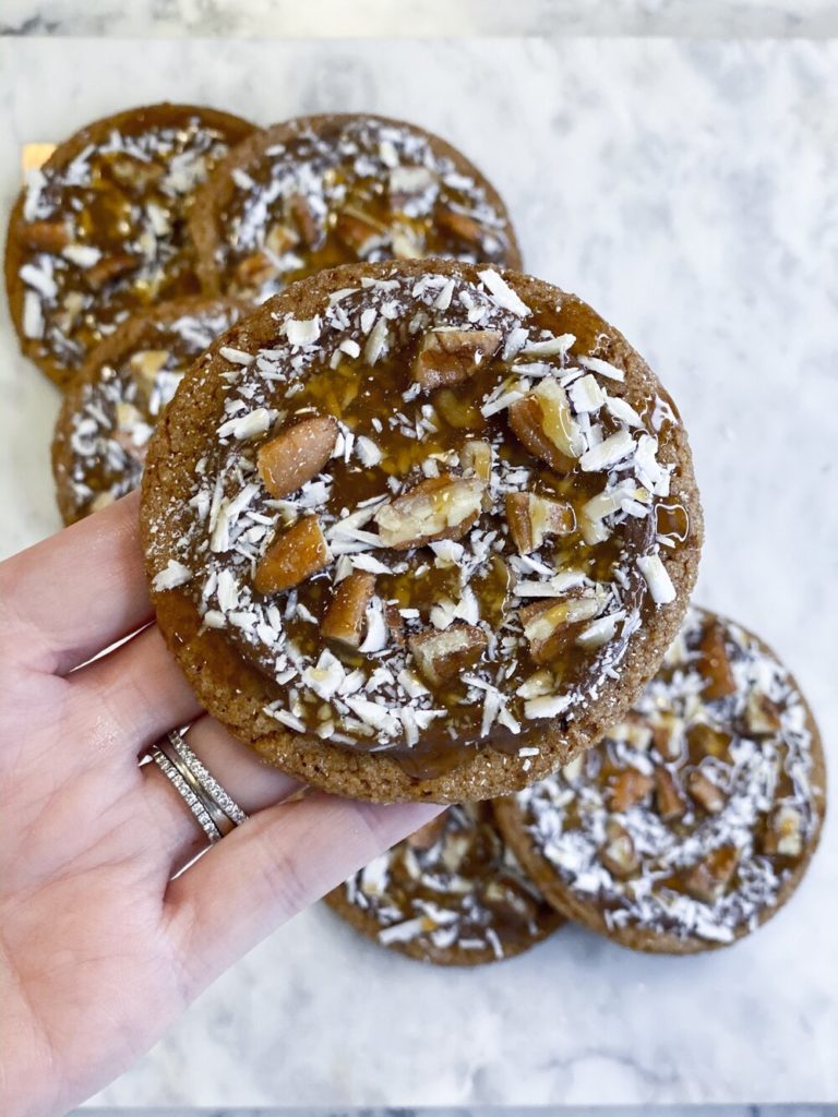 Nutella+Caramel+Gingerbread+Cookies