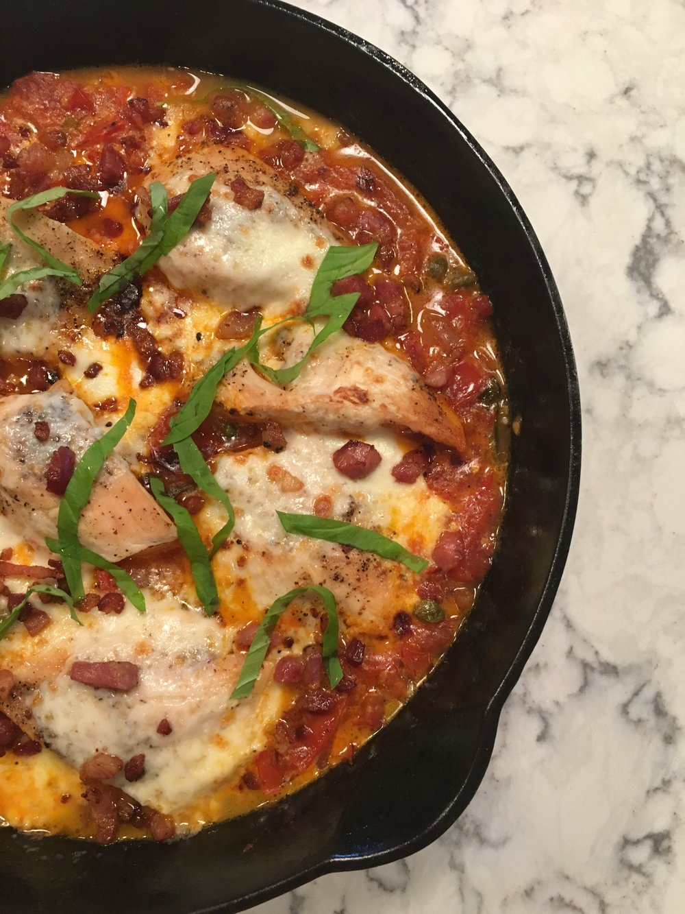 Skillet Pizza Chicken