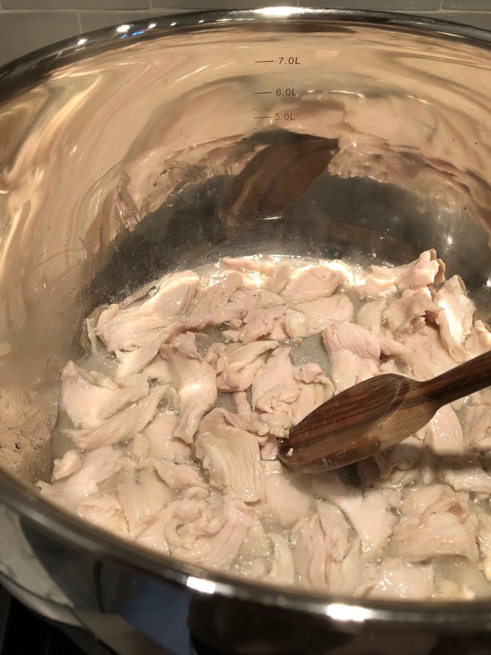 Thin sliced chicken