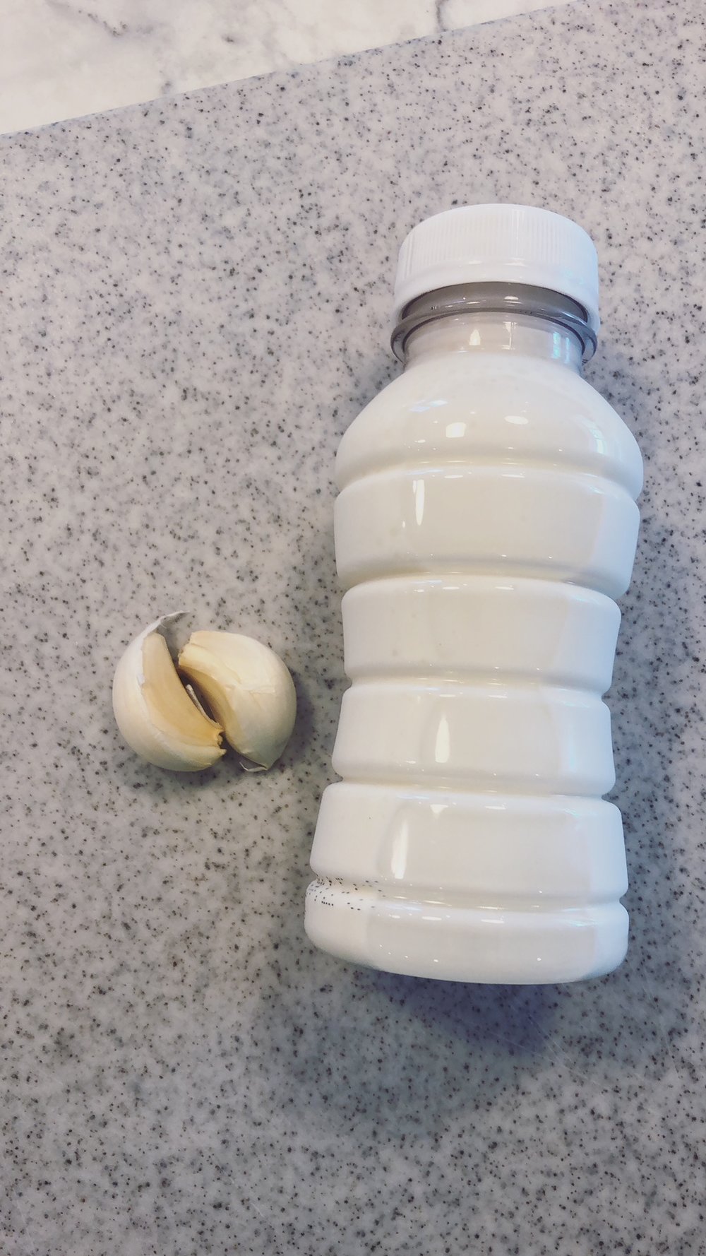 Garlic Cloves and Heavy Cream 