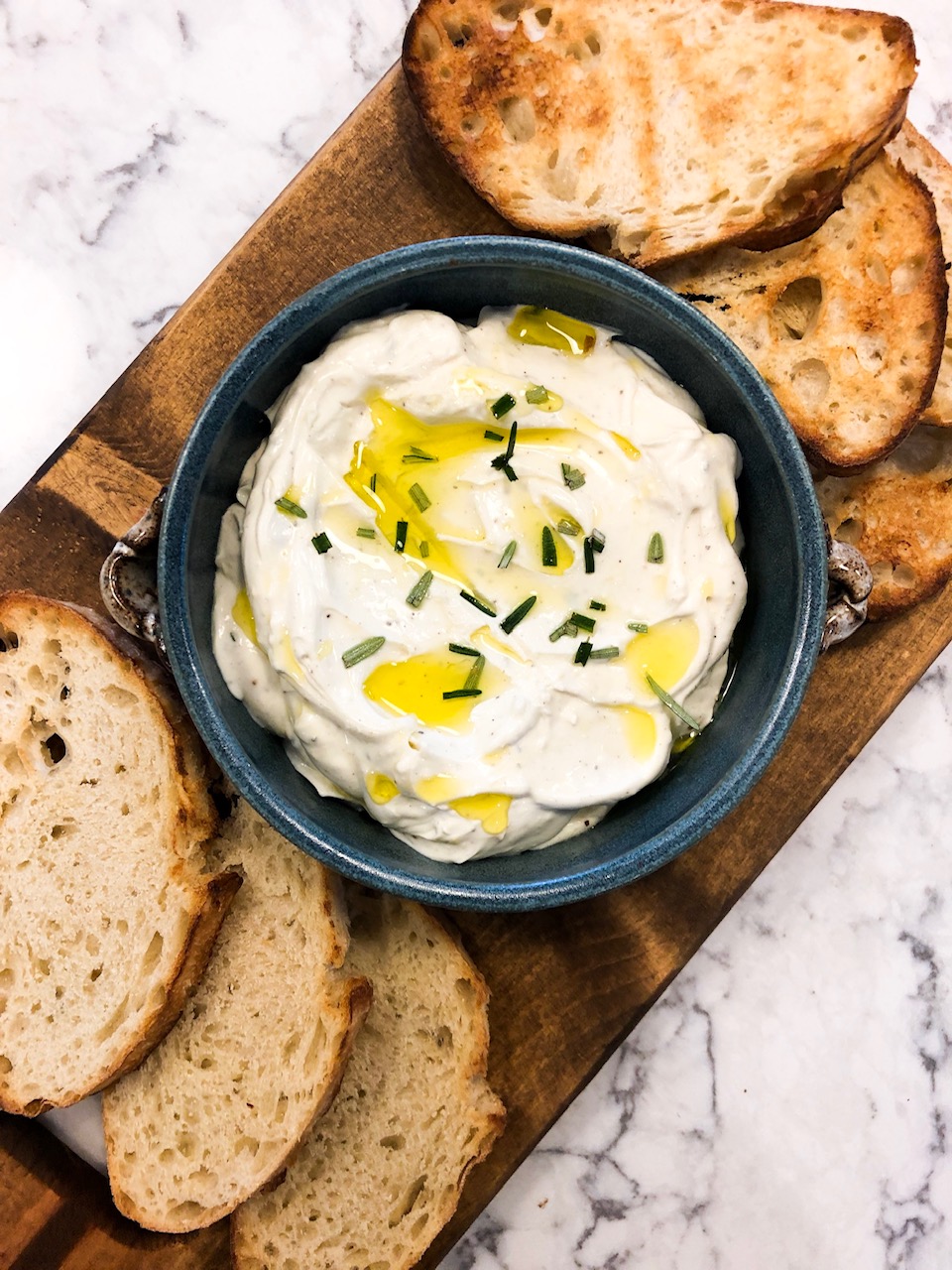 Rosemary Lemon Ricotta Cheese Spread DeSocio in the Kitchen