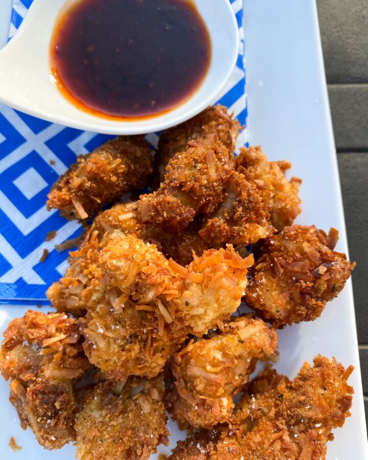 COCONUT CRUSTED CHICKEN BITES