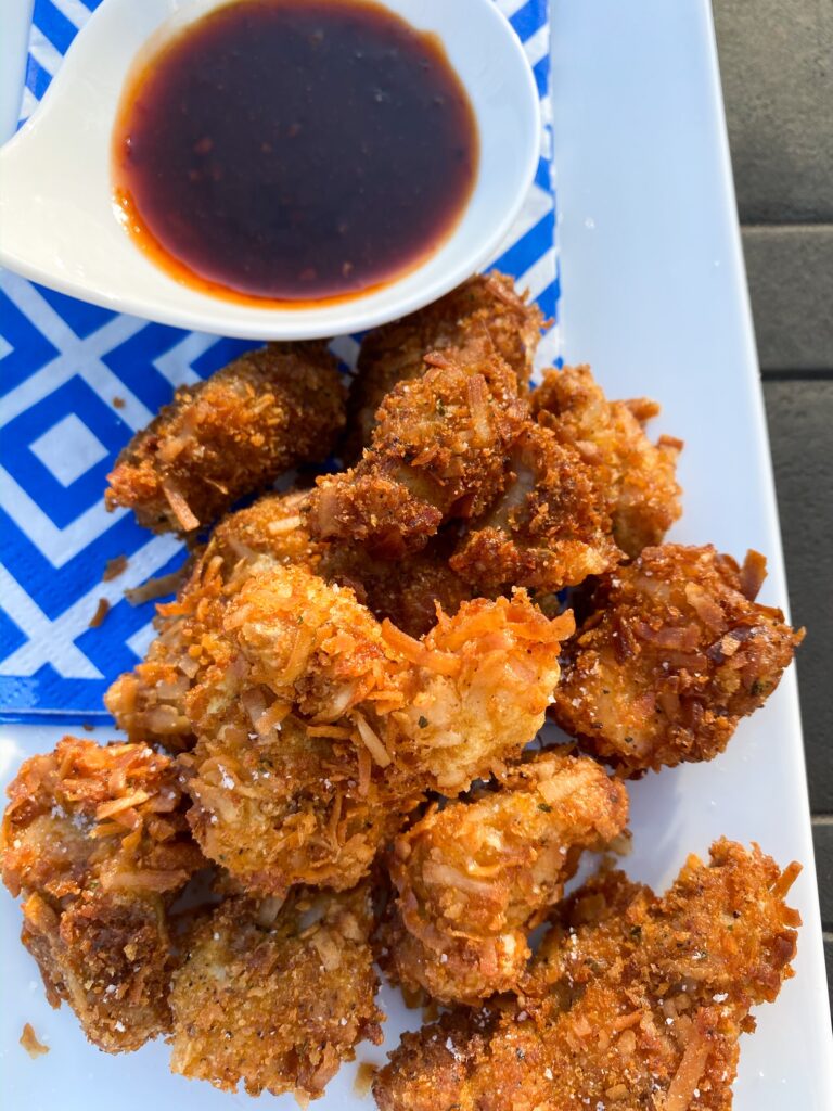 COCONUT CRUSTED CHICKEN BITES