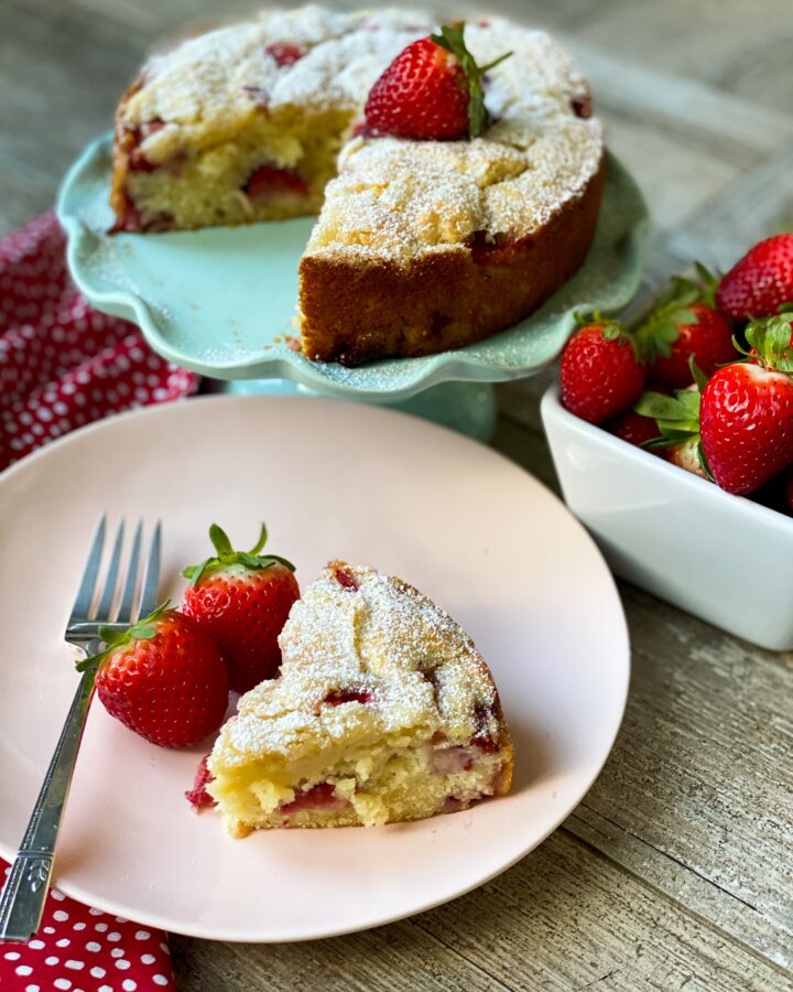French Strawberry Ricotta Cake_1
