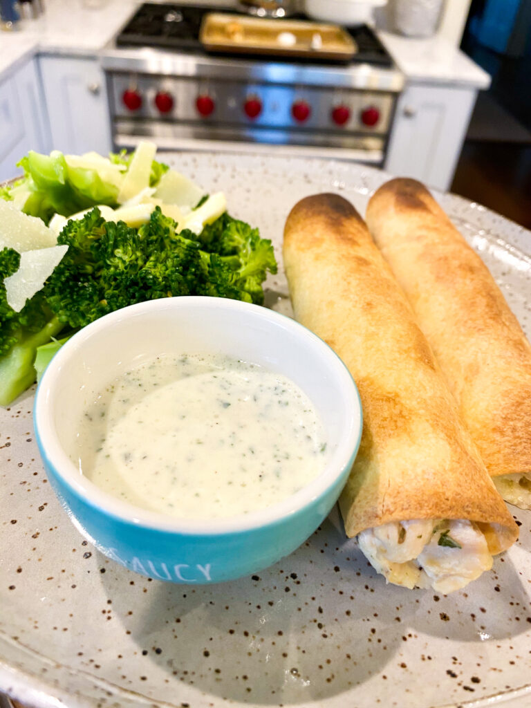 Chicken Bacon Ranch Taquitos