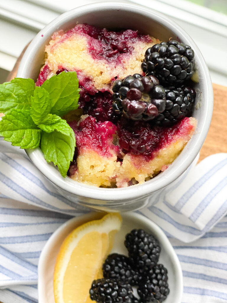 Lemon Berry Mug Cake