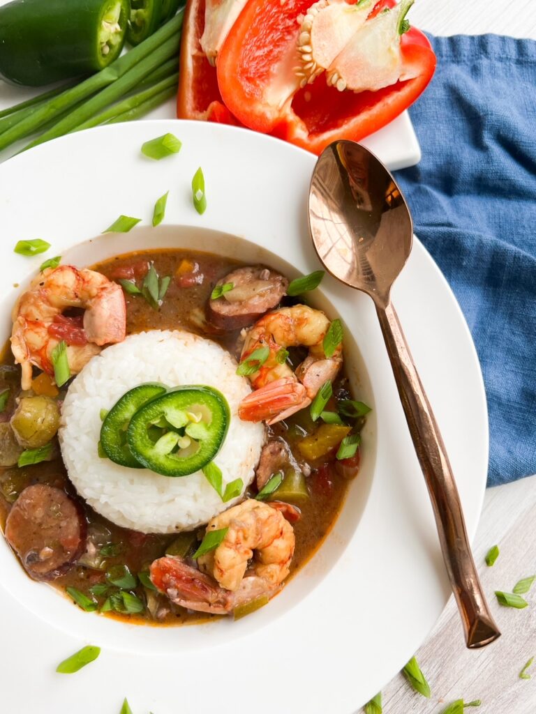 New Orleans Shrimp Sausage Gumbo - My Food Story