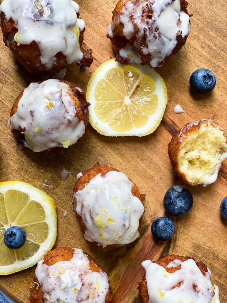 Blueberry Lemon Ricotta Fritters