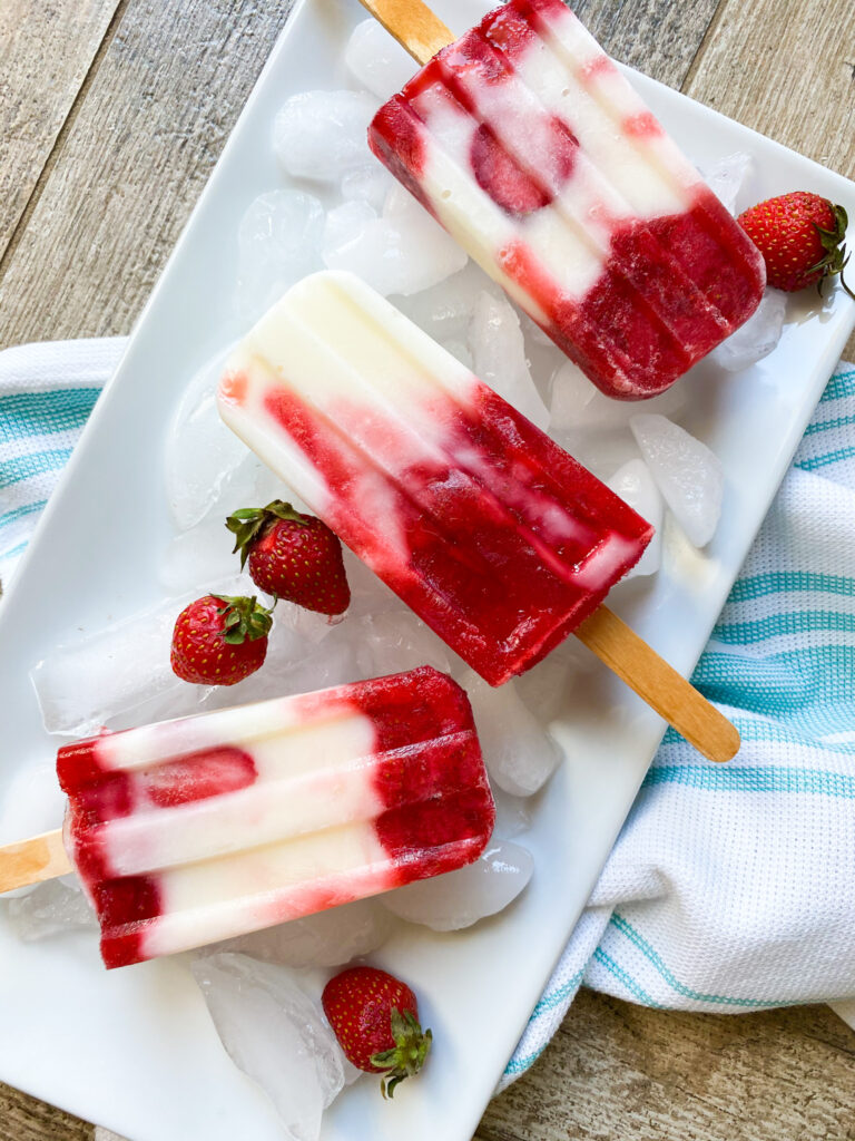 Strawberry Yogurt Popsicle