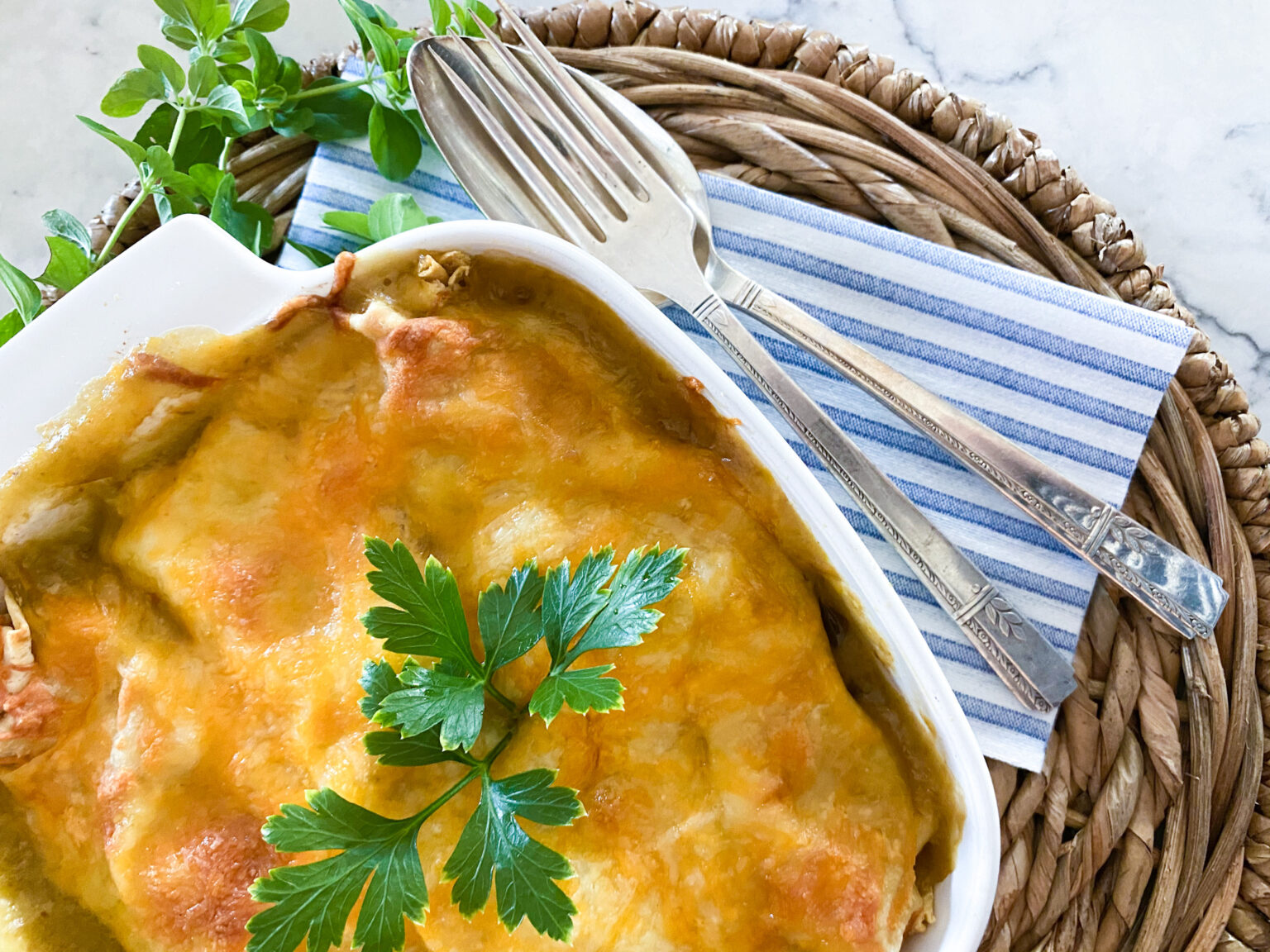 Jicama Chicken Enchiladas DeSocio in the Kitchen