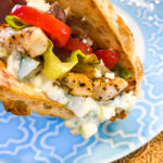 Greek Chicken Pita with Tzatziki