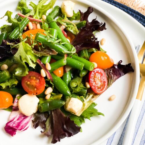 Green Bean Salad with Dijon Vinaigrette DeSocio in the Kitchen